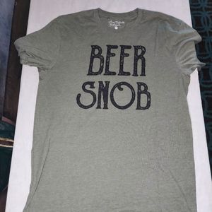 Live Outside The Limits Beer Snob Men's Shirt Sz. M.